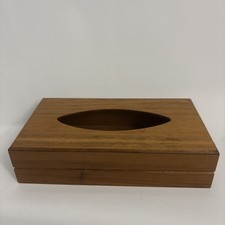 RARE Gruvwood Vtge Mid-Century Modern Tissue Box by National Products picture