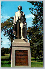 c1960s Sir William Johnson Statue Johnstown New York Vintage Postcard picture