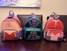 Loungefly Disney Hocus Pocus Mini Backpack Bags winifred Sarah Mary NEW NWT picture