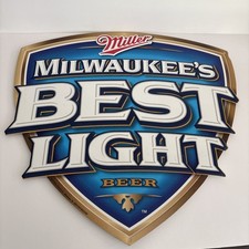 2010 Miller Milwaukee Best Light Beer Metal Sign picture
