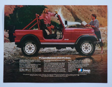 1982 Jeep Renegade Vintage Beautiful Even When Dirty Original Print Ad 8.5 x 11