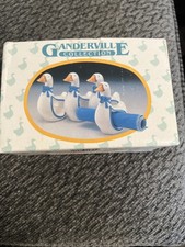 GEESE NAPKIN RINGS GANDERVILLE COLLECTION SET 4 NEW HIMARK 1987 14-2745 (F2) picture