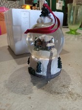 New Thomas Kinkade Stonehearth Hutch Victorian Christmas Mini Globe Ornament  picture