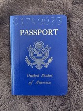 1982 Vintage USA Passport Germany Born Holder Photo US Entry Stamps Expired 1987 picture