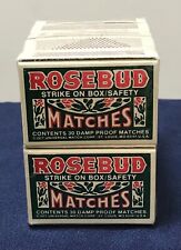 Vintage 1970s Rosebud Matches, Collectible, Unopened and Unused, Pack of 10 picture