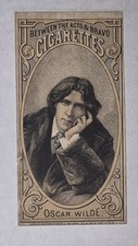 1880s Oscar Wilde Between the Acts & Bravo Cigarettes Tobacco Card Series N342 picture