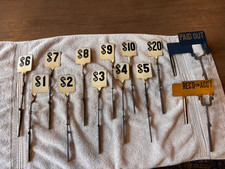 Vintage Cash Register Number Price Flags - 13 Pieces Rare picture