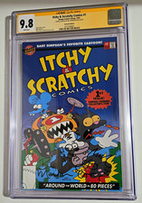 Itchy & Scratchy Comics #1 (1993) Bartcode CGC 9.8 SS Signed Bill Morrison picture
