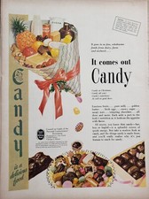 Candy Nat'l Confectioners' Assoc Print Ad 1945 Ephemera Wall Art Decor picture