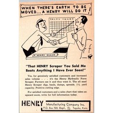 Henry Manufacturing Company Inc A Henry Will Do It Topeka KS 1949 Ad SAI2-H9 picture