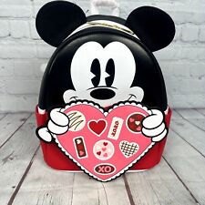 Loungefly Mickey Mouse Chocolate Box Valentine Heart Mini Backpack NWT picture