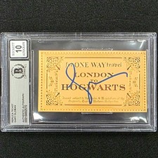 Gary Oldman signed Hogwarts Express Ticket Prop Sirius Black Beckett BAS 10 Auto picture