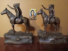Bookends Antique 1927 Jennings Brothers, art C Mosman picture