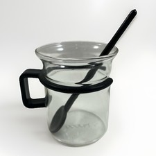 Vintage Bodum Bistro Tea Cup Picard Star Trek Coffee Espresso Mug Prop Glass Vtg picture