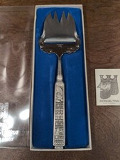Kongetinn Hardanger Sylvplett Viking Heilag Olav cheese slicer, Norway picture