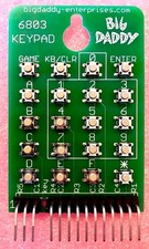 Big Daddy Keypad For Bally 6803 Pinball Machines (Gray Buttons) picture
