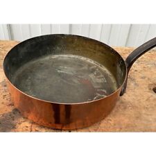 This French copper sauté pan is from the 19th century. it was hand-forged  picture