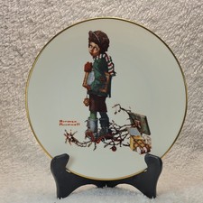 1978 Gorham Norman Rockwell End of Christmas Limited Edition Collector Plate picture