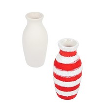 Colorations Decorative Ceramic Vases, Set Of 12, Small, Unfinished MINIVASE picture