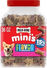 Milk-Bone Flavor Snacks Mini�s Dog Biscuits, Flavored Crunchy Dog Treats, 36 Oz. picture
