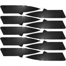 10 x Credit Card Folding Knife Black Wallet Razor Sharp Hunting Camping USA picture