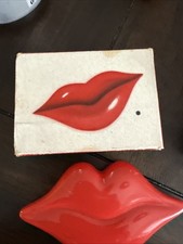 VTG Avon Kiss N Makeup Lipgloss Comapact New Old Stock In Box Frostlight Peach picture