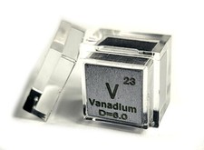 Metal Cube 99.9% Pure Periodic Table Element Engraved Density Collection + Case picture