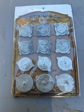 VTG  30's 40's  underhood  radiator cap  store display 4  sizes   radiator caps picture