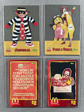 McDonald's 1996 Classic Phone Card - Trading Card Lot - 4 Cards MC1 MC9 picture