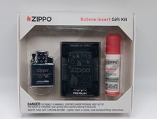 Zippo Premium Zippo Flame Design 48908 Double Torch Butane Lighter Gift Set picture
