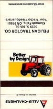Allis-Chalmers Pelican Tractor Klamath Falls OR Vintage Matchbook Cover 5M28-1 picture
