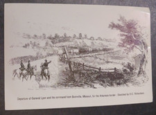 postcard Departure General Lyon from Boonville Missouri OC Richardson  unposted picture