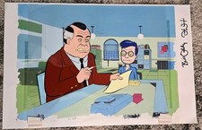 MISSION HILL - SIGNED - SIMPSONS SHOWRUNNERS CEL - BILL OAKLEY & JOSH WEINSTEIN picture