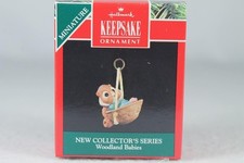 Hallmark '1991 Woodland Babies' 1st In The Series Miniature Ornament New In Box picture