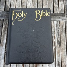 VINTAGE LARGE Holman Holy Bible Books Of The Old And New Testament Illustrated picture