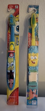 Lot of 2 Sponge Bob Square Pants Toothbrushes NOS Colgate 2 of 3 Collectibles picture