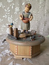 ANRI MUSIC BOX NEVER ON A SUNDAY Girl Birds Thorens 9