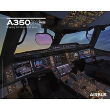 Airbus A350 XWB  Cockpit View  Horizontal Poster approx 44 x 29 cms last one picture