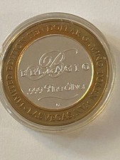 Bellagio Limited Edition .999 Fine Silver Ten Dollar Gaming Token-Spring Gazebo picture