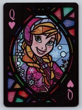 Tenyo Disney Stained Glass Card Queen of Hearts - Anna - Frozen picture