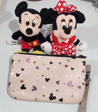 Disney 3pc Set: Custom Chaotic Elements Mickey Wristlet Wallet & 9