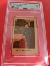 Elvis Presley 1961 DUTCH H SET PSA VG 3 HAND CUT TRADING CARD #59 ELVIS IN ARMY picture