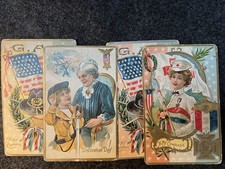 Post CIVIL WAR * Embossed DECORATION DAY POSTCARDS * Memorial Day GAR Originals picture