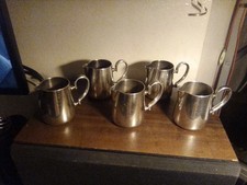 vintage Guy DeGrenne 18/10 stainless steel creamers 9 (set of 5) picture
