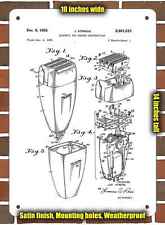 Metal Sign - 1953 Electric Shaver Patent- 10x14 inches picture
