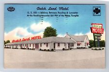 Denver PA-Pennsylvania, Dutch Land Motel, Advertising, Vintage c1964 Postcard picture