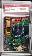 1995 Marvel OVERPOWER Doctor Doom Stat Card EMC 10 picture