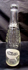 Vintage 1950's LaChine Quebec Canada Nesbitt's White Clear Glass Soda Pop Bottle picture