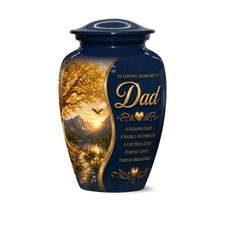 Mountain Lake Tribute Cremation Urn for Ashes Personalized Funeral Urns 10in picture
