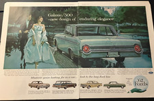 1962 Ford Model Range - Vintage Print Ad Wall Art - Fairlane, Galaxie, Falcon picture